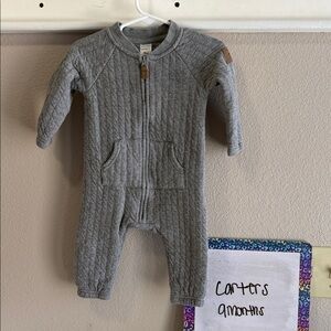 Carter's Quilted Gray Footie